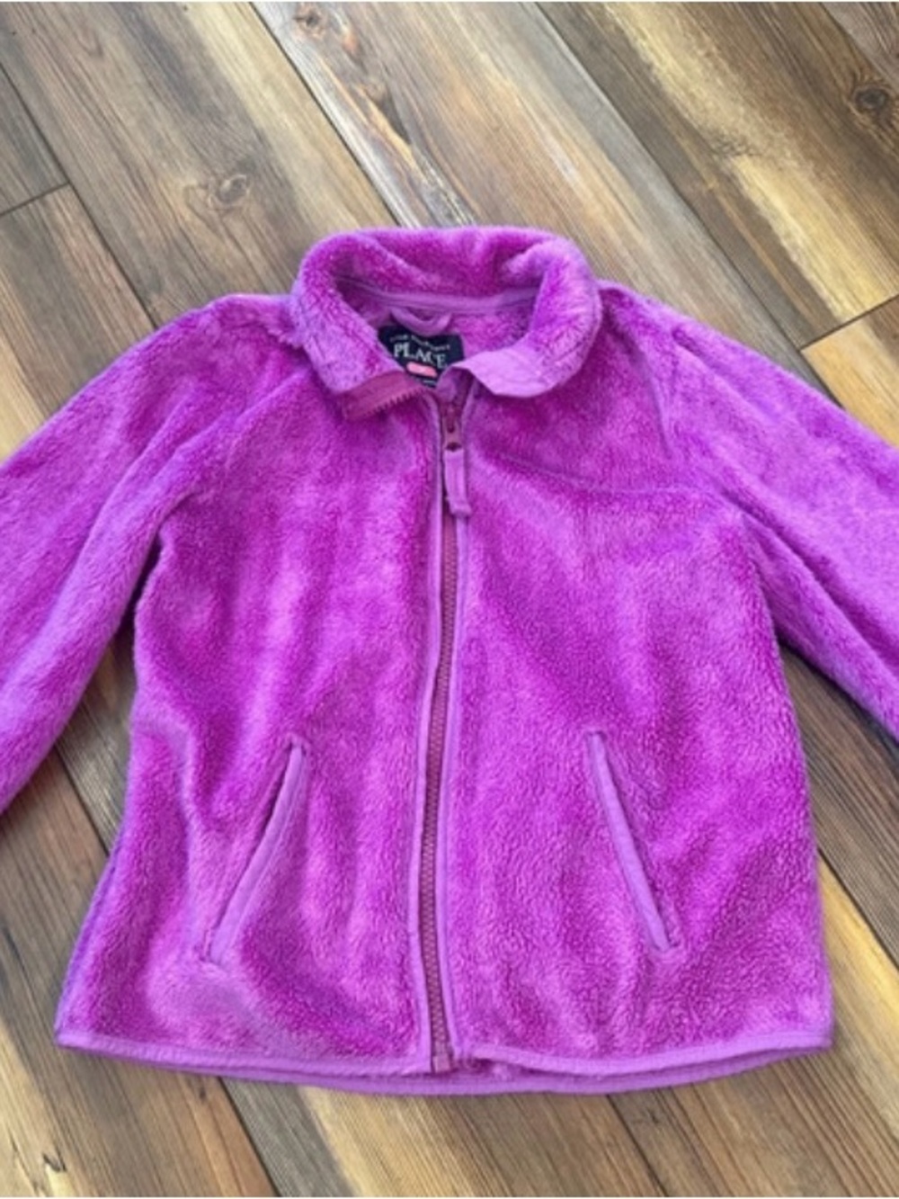 The Children's Place Plush Fuchsia Full-Zip Jacket size 5T